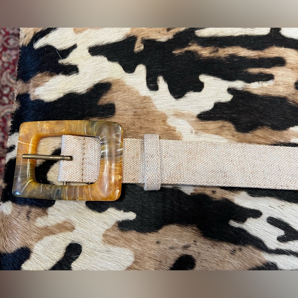 Chico’s Linen and Leather belt